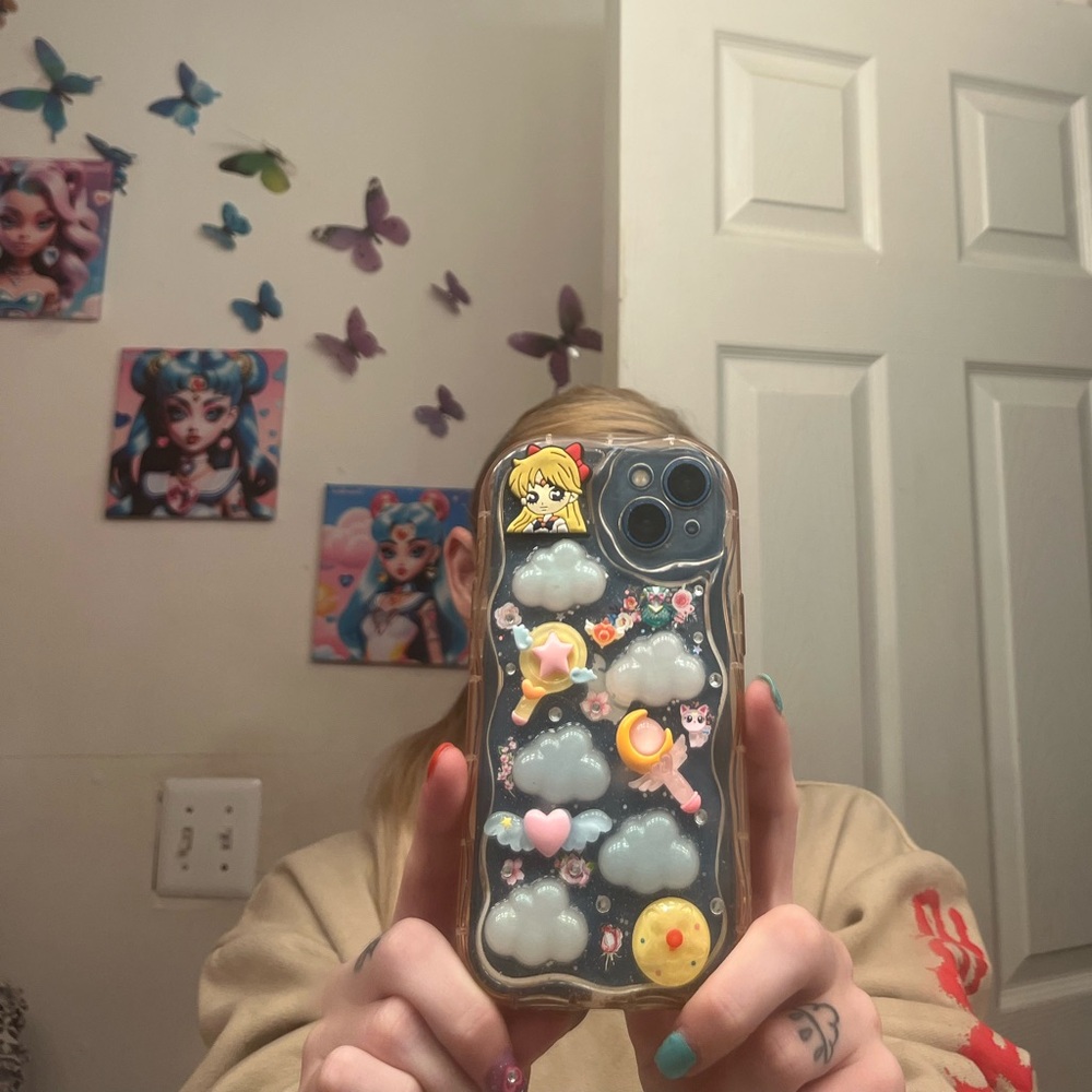 OOAK Sailor Moon Cloud Phone Case